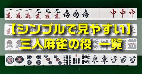 三人麻雀 天和 確率|三麻の役について解説！三麻での役のポイントや出現。